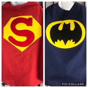 MARVEL SUPERMAN BATMAN Reversible Vintage Kid Cape
